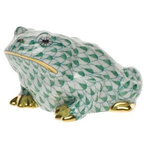 Herend Animal Figurine - Frog – All Green